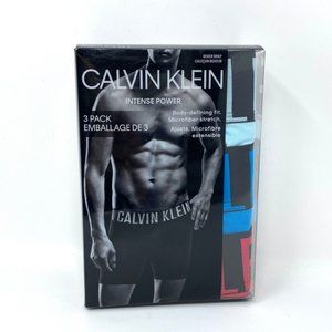 🌿Sale🌿 Calvin Klein 3-PACK Boxer Briefs Microfiber Blue Red Men's NB2594916